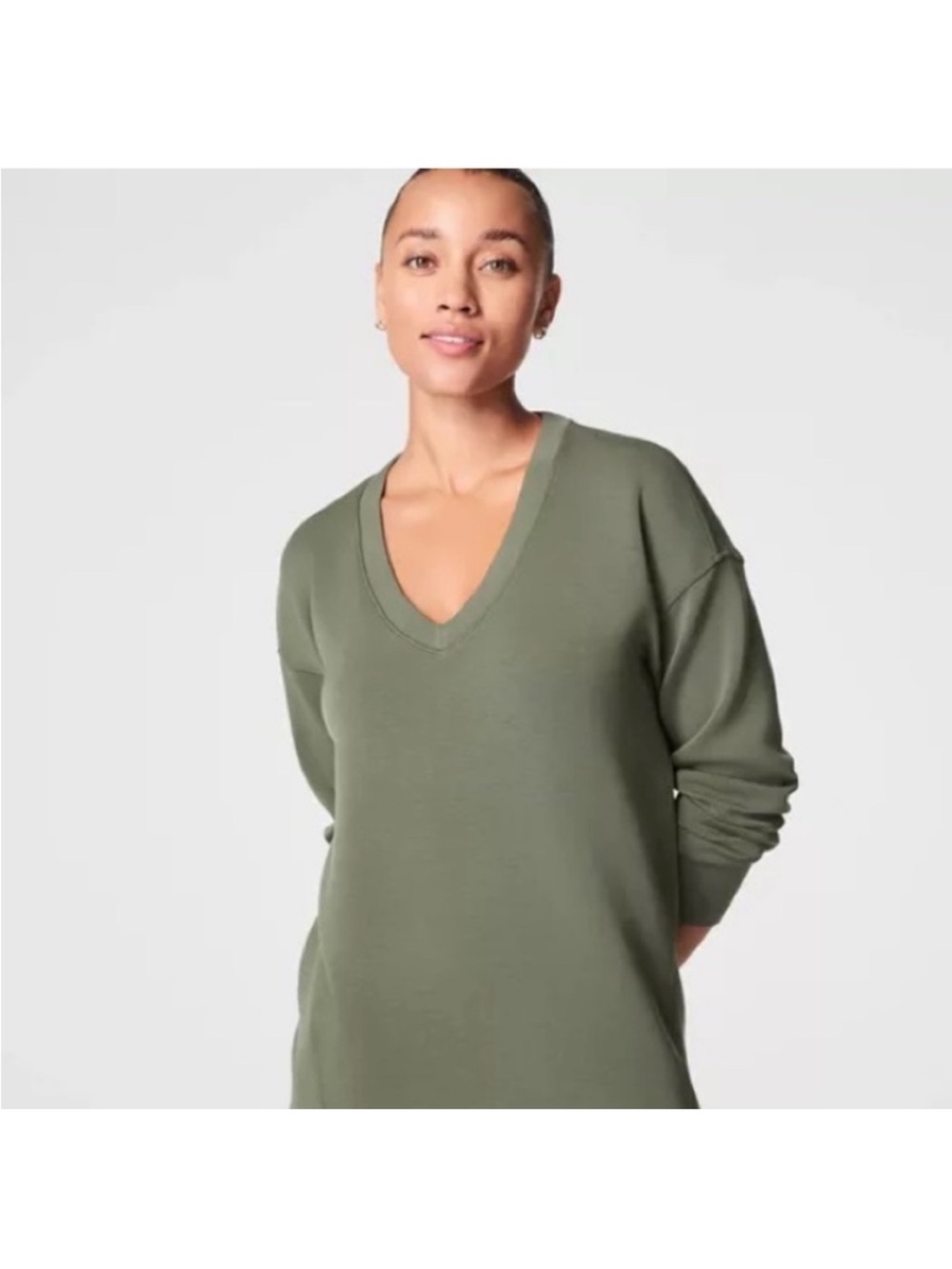 SPANX AirEssentials V-neck Tunic Clover